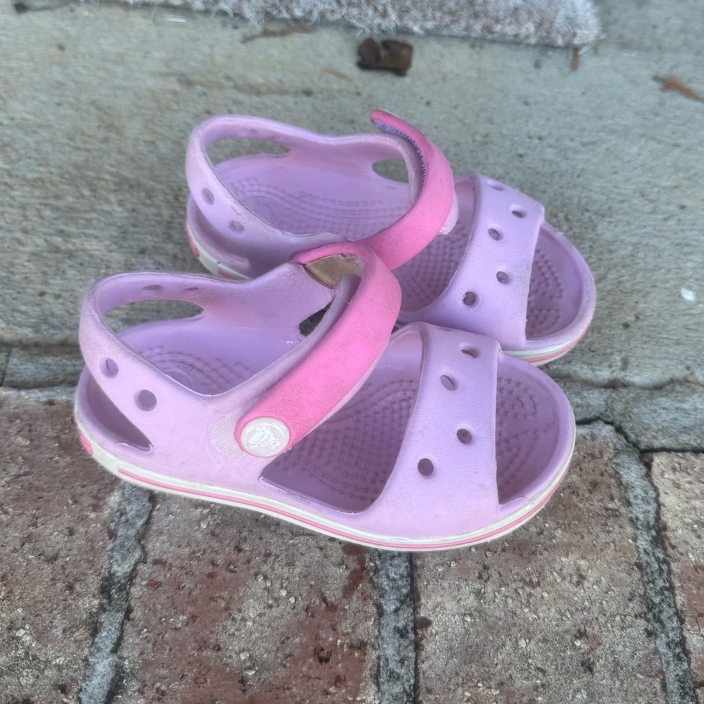 Crocs sandals- toddler size 8
